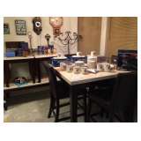 Faux Travertine Table and Chairs