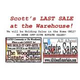 50% OFF* Scott's LAST Sale at Warehouse by All About Estate Sales, Scott Petersen