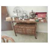 Tea cart with drop sides