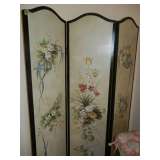 Painted folding screen