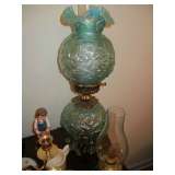 Vintage Fenton Poppies GWTW lamp