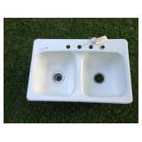 Vintage Eljer enameled Cast Iron