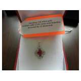 14K Ruby Necklace