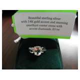 Sterling silver amethyst ring