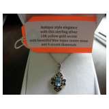 Blue Topaz Pendant
