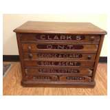 Pre-1874 Clark Spool Cabinet