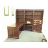 Office Desk & Bookcases