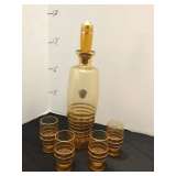 Bohemian Glass Liquor Set