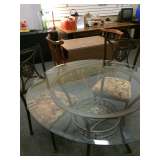 Glass Top Table and Chairs