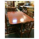 Cherry Dining Room Table and Chairs