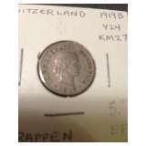 Vintage Swiss Coin