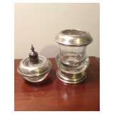 Silver Lighter & toothpick holder