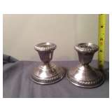 Sterling Silver Candle Holders
