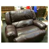 Double Wide Leather Recliner, Furniture