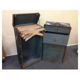 Steamer Trunk w/ Drawers & Hanger