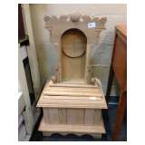 Clockmaker lot - grandfather clock base and mantle clock frame