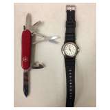 Swiss Army Knife and Watch