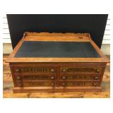 Antique J&P Coats Spool Cabinet, late 1800's