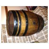 French Wooden Wine Barrel 