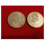 1953 .720 Silver Mexican 5 Pesos