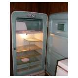 Inside of vintage fridge