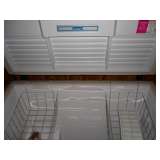 Inside of chest freezer. See the frozen ice cubes-works great