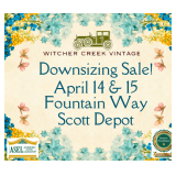 April Downsizing Sale In Scott Depot Just Off Teays Valley Road!