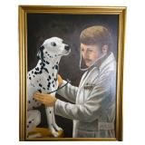 Artist Signed Veterinarian Portrait