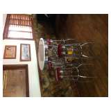 Red & White pub high table & stools