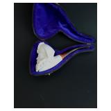 Meerschaum pipe and case