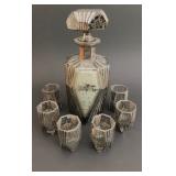 Art Deco Decanter and glasses