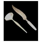 Sterling serving pcs.