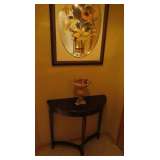 Floral/mirror, hall table