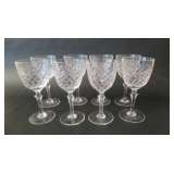 8 cut crystal glasses