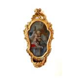 Baroque,oil on glass H 13"