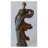 17th C. Venetian wood polychrome female Courtesan h 17"