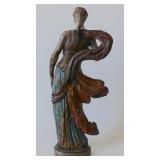 17th C. Venetian wood polychrome female Courtesan h 17"