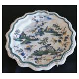 One of 3 Antibon plates,18th. C. 8"