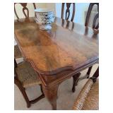 Desk/dining table  with 6 chairs,18th C. Modena Italy