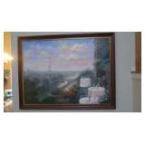 Paris Cafe scene, oil