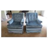 pr. velour chairs