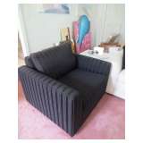 Black club chair