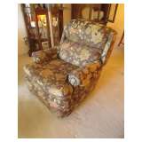 Floral print chair