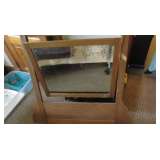 Oak dresser mirror