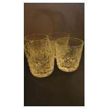 Cut crystal glasses