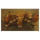 German carved orchestra figures 