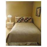 End table, full bed, frame