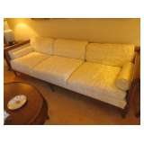 Ivory damask sofa
