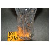 lead crystal vase