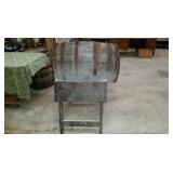 Antique Whiskey barrel on Stand